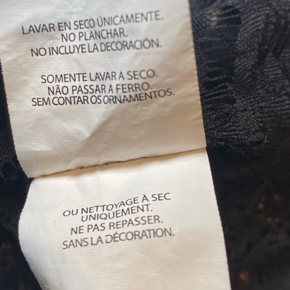 Armani Exchange Lace Blouse - Sheer, Button Up, Short Sleeve - Small - Picture 11 of 13